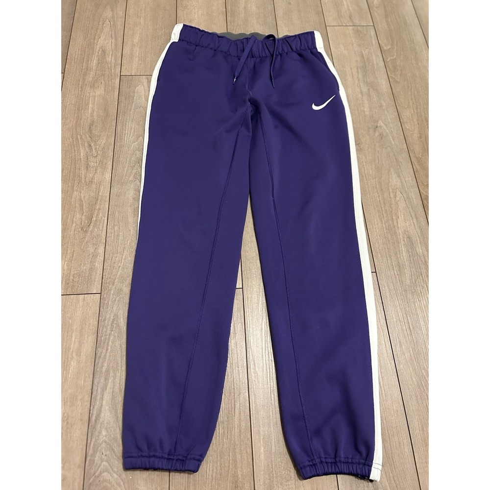 Nike Team Mystifi Warm-up Pants Purple Dri-FIT Women's Size Small